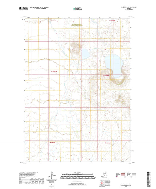 Chignik B-6 NE Alaska US Topo Map Image