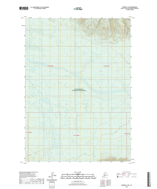 Chignik C-2 NE Alaska US Topo Map Image