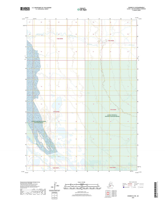 Chignik D-2 SW Alaska US Topo Map Image