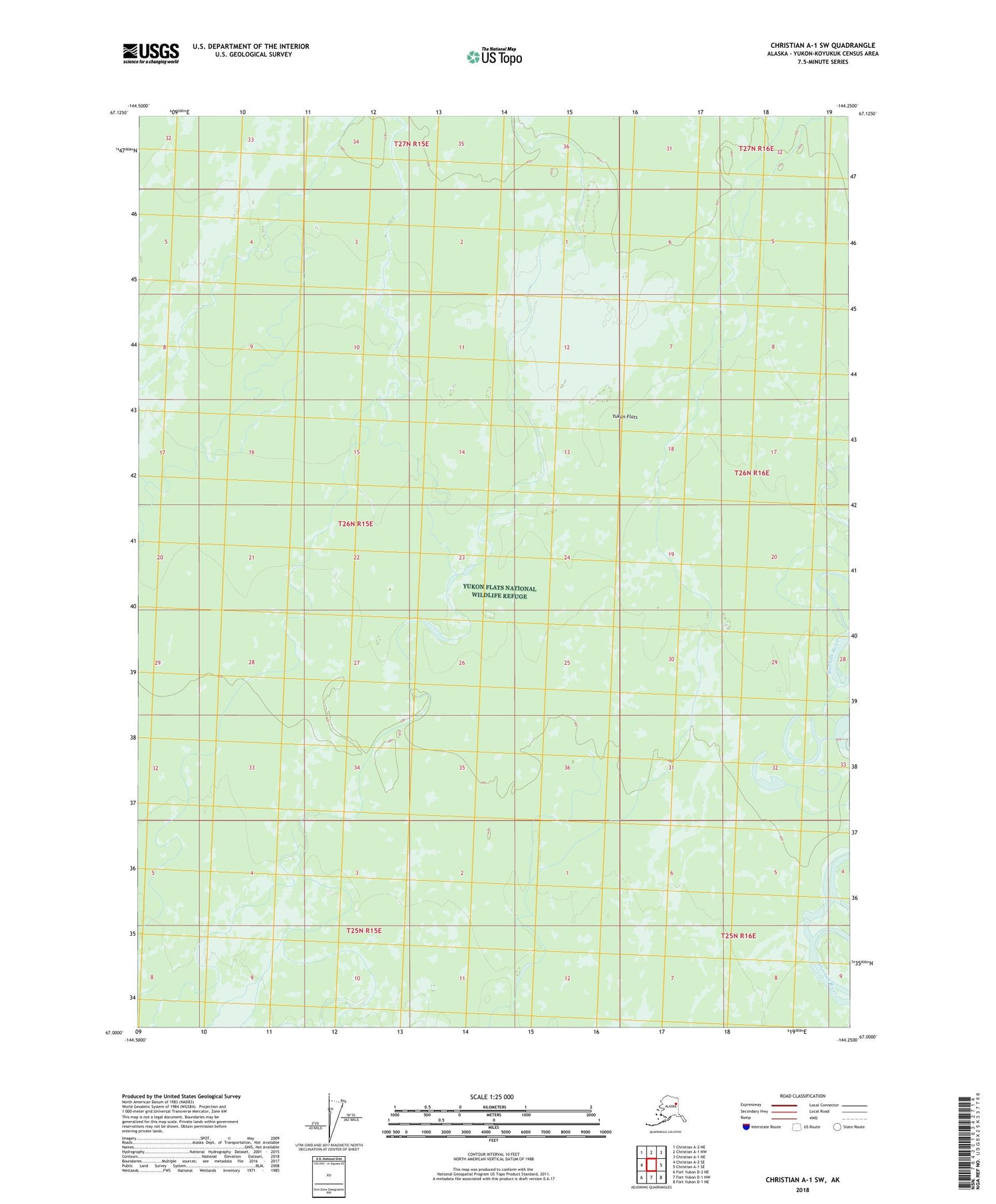 Christian A-1 SW Alaska US Topo Map Image