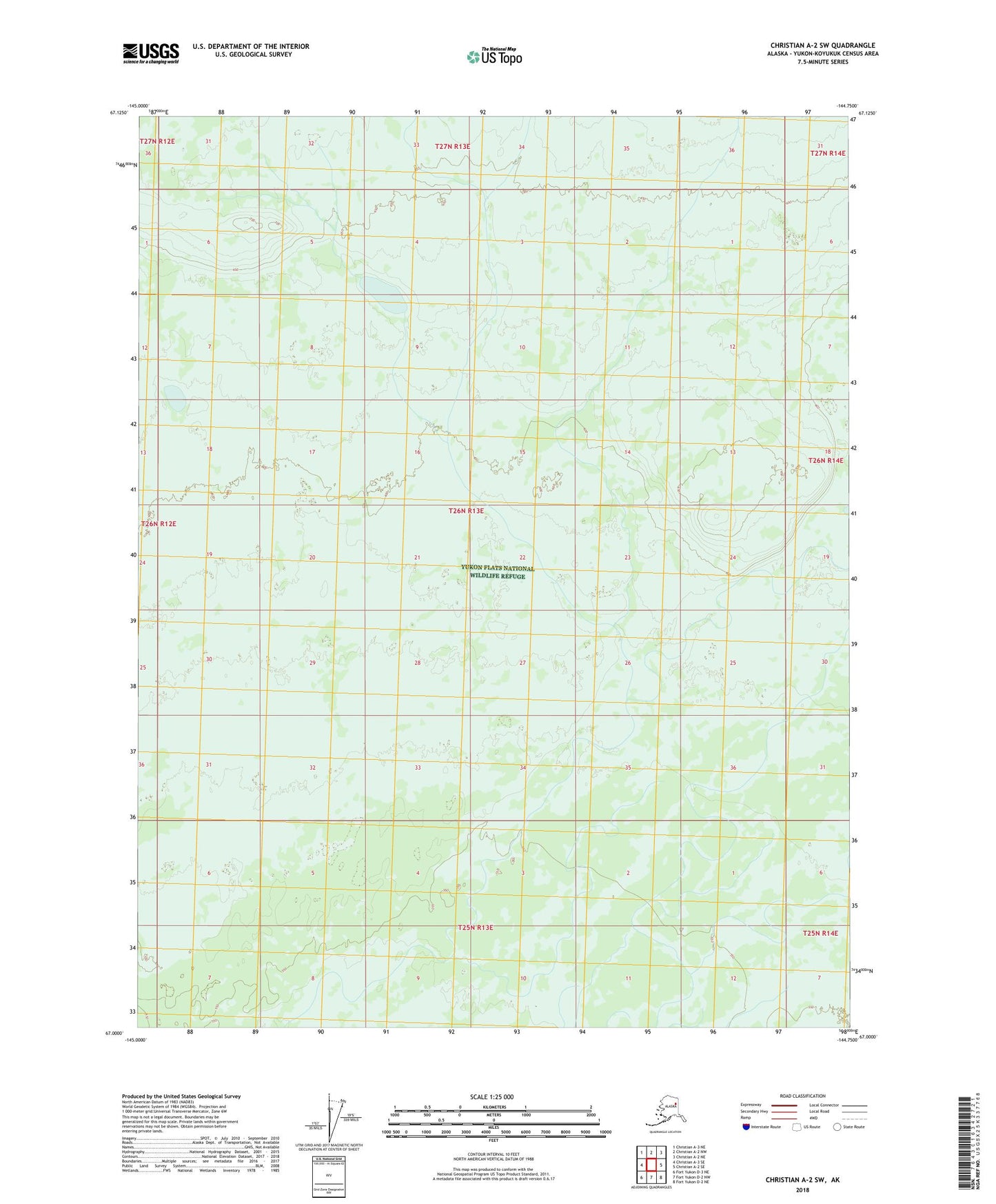 Christian A-2 SW Alaska US Topo Map Image