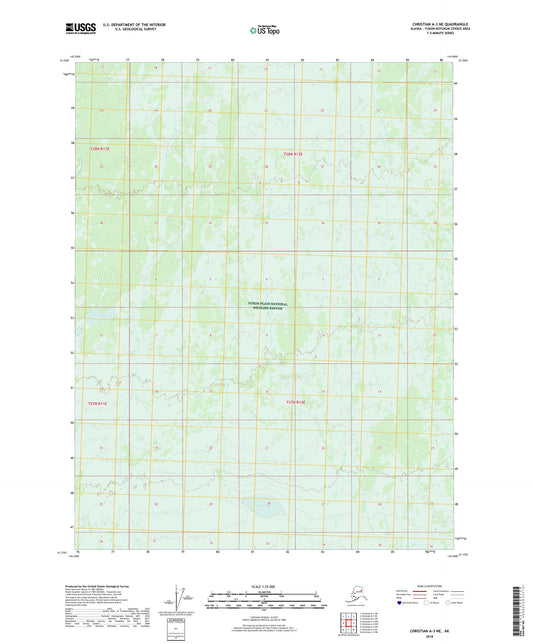 Christian A-3 NE Alaska US Topo Map Image