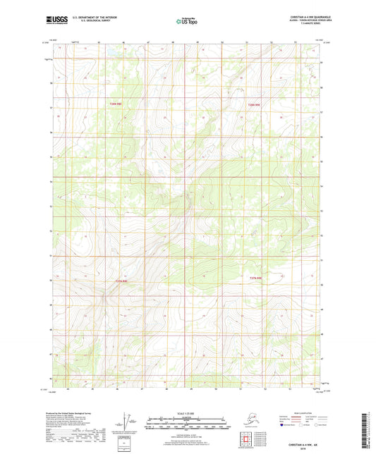 Christian A-4 NW Alaska US Topo Map Image