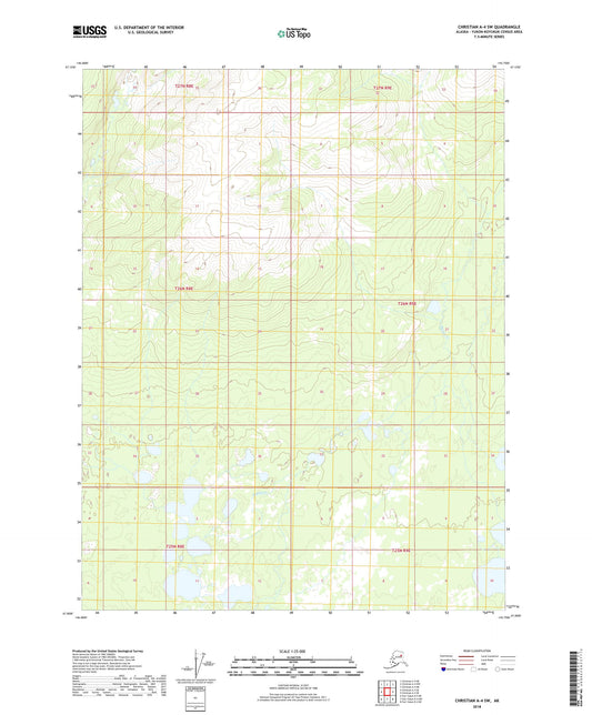 Christian A-4 SW Alaska US Topo Map Image