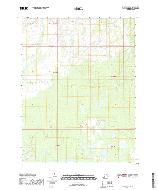 Christian A-5 SE Alaska US Topo Map Image