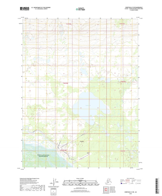 Christian A-5 SW Alaska US Topo Map Image