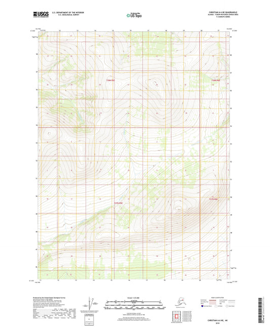 Christian A-6 NE Alaska US Topo Map Image