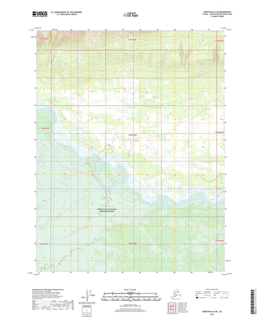 Christian A-6 SW Alaska US Topo Map Image
