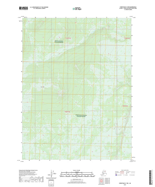 Christian B-1 NW Alaska US Topo Map Image