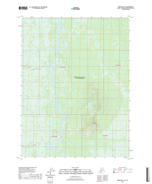 Christian B-1 SE Alaska US Topo Map Image