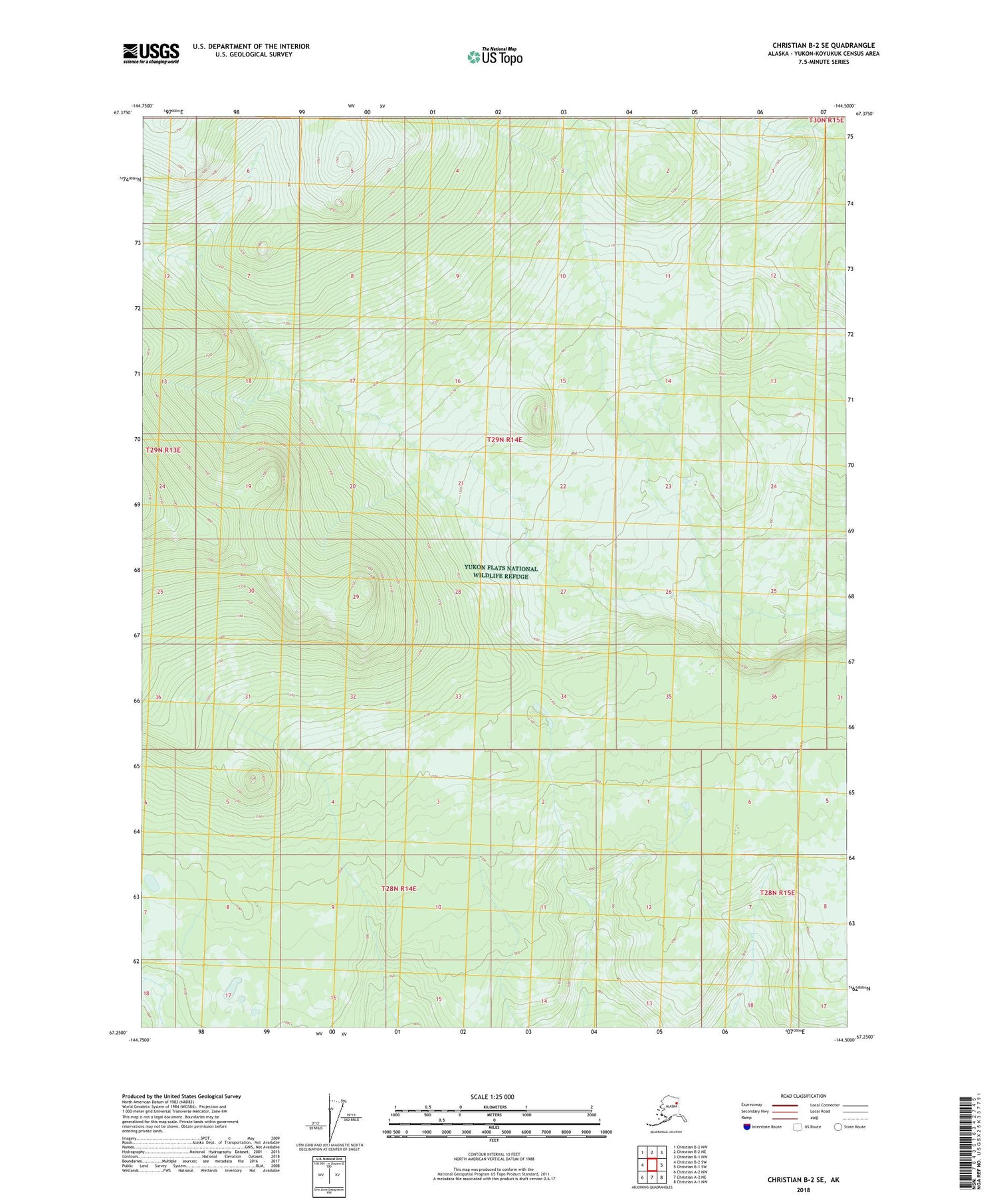Christian B-2 SE Alaska US Topo Map Image