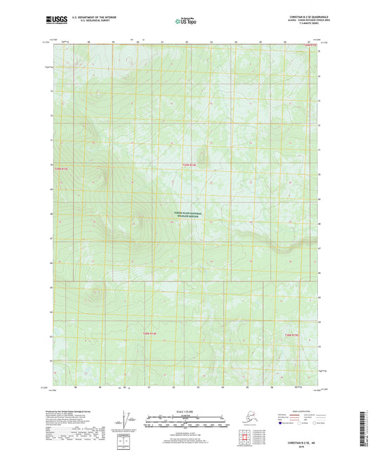 Christian B-2 SE Alaska US Topo Map Image