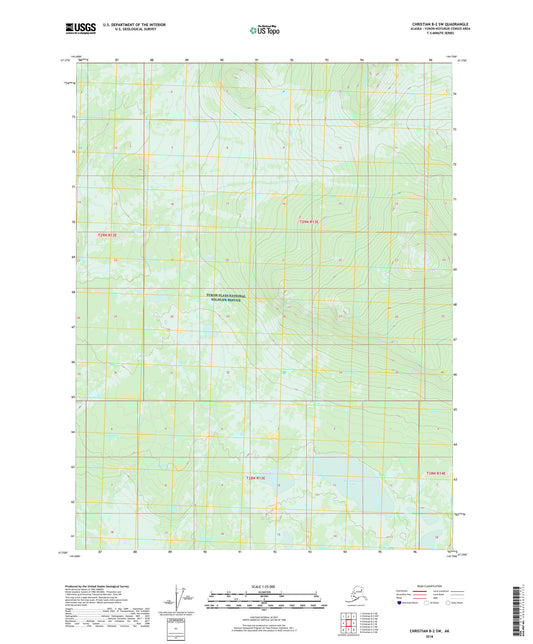Christian B-2 SW Alaska US Topo Map Image