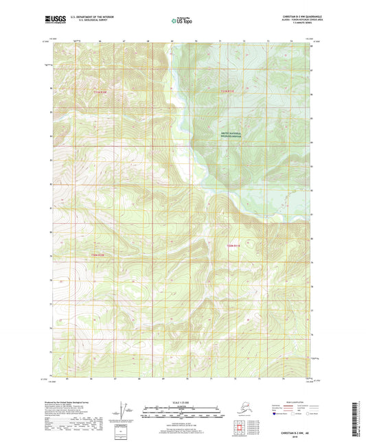 Christian B-3 NW Alaska US Topo Map Image