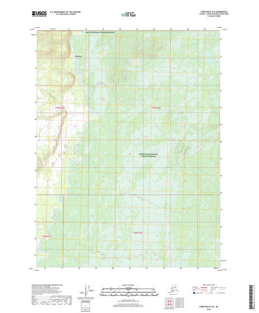 Christian B-3 SE Alaska US Topo Map Image