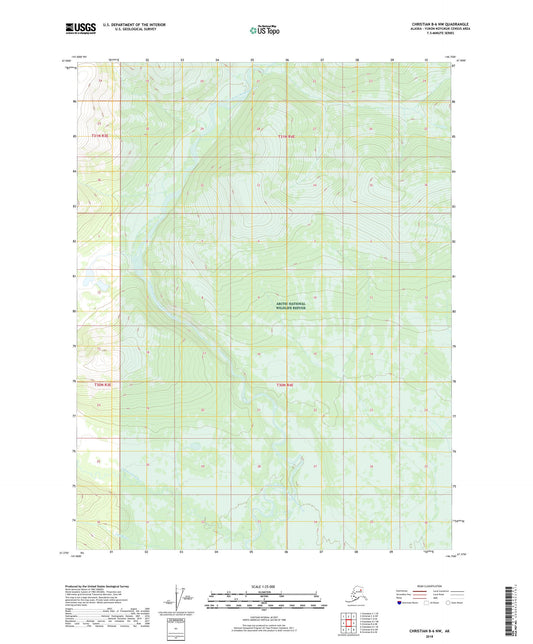 Christian B-6 NW Alaska US Topo Map Image