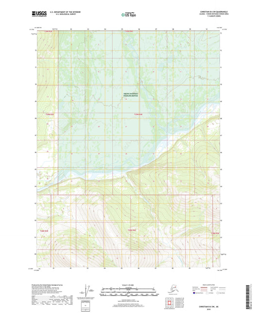 Christian B-6 SW Alaska US Topo Map Image