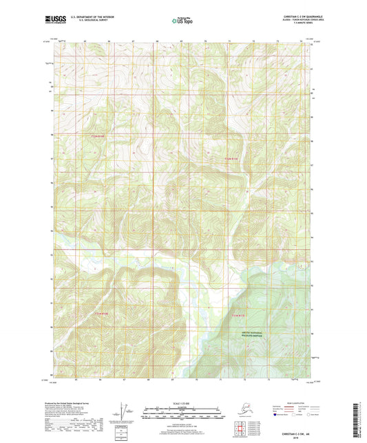 Christian C-3 SW Alaska US Topo Map Image