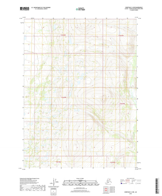 Christian C-4 NW Alaska US Topo Map Image