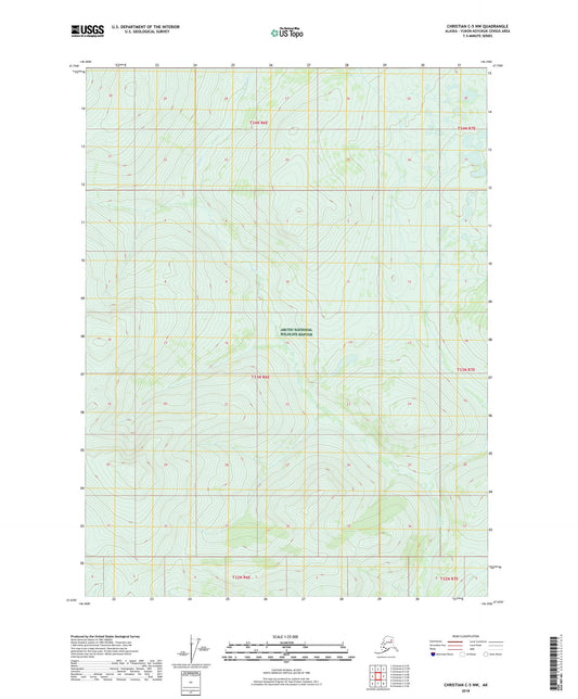 Christian C-5 NW Alaska US Topo Map Image