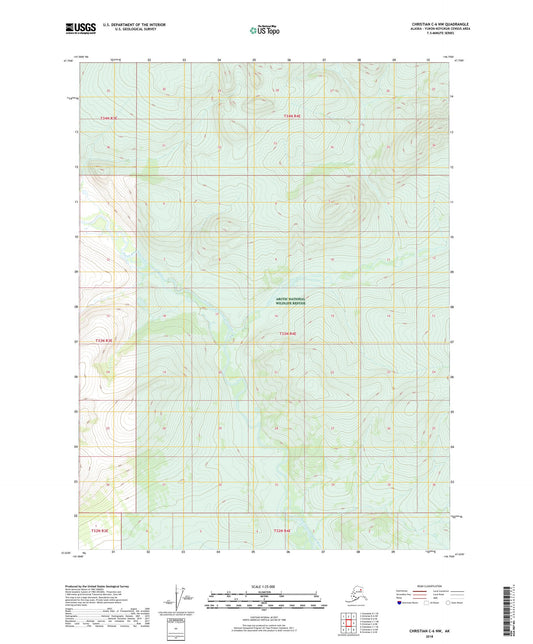 Christian C-6 NW Alaska US Topo Map Image