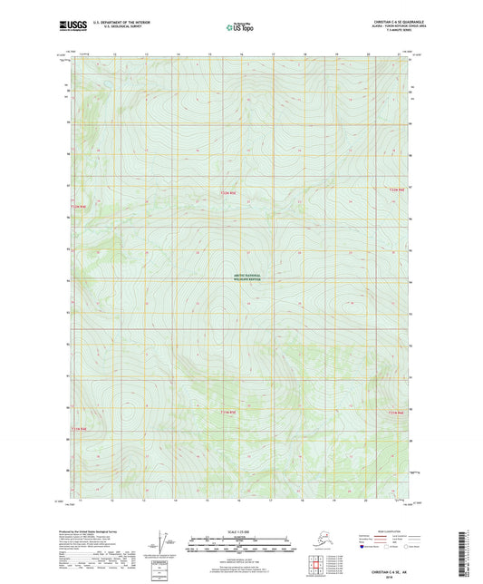 Christian C-6 SE Alaska US Topo Map Image