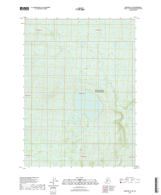 Christian D-1 NE Alaska US Topo Map Image