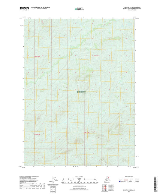 Christian D-2 SE Alaska US Topo Map Image