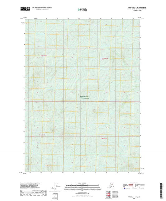 Christian D-2 SW Alaska US Topo Map Image