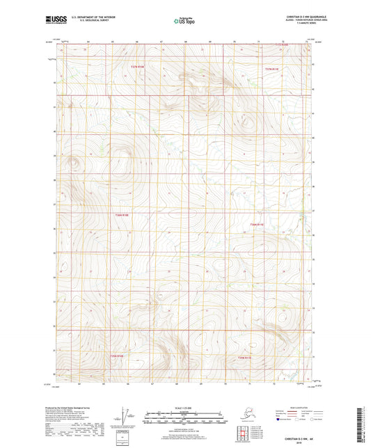 Christian D-3 NW Alaska US Topo Map Image