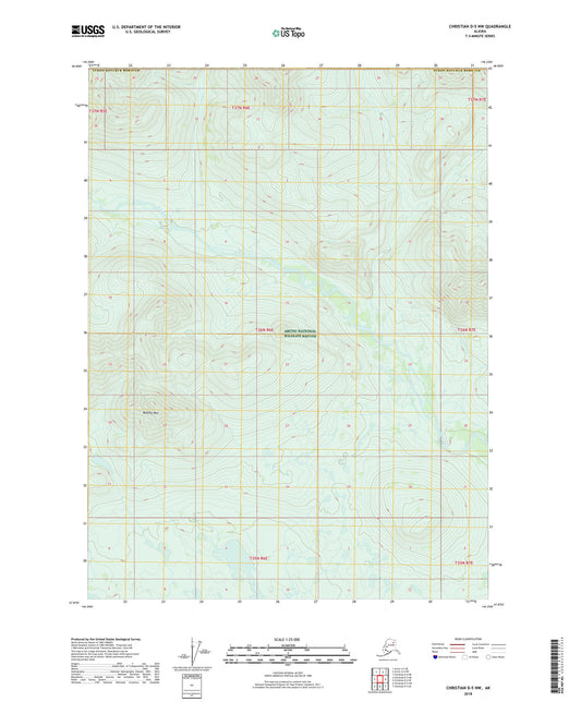 Christian D-5 NW Alaska US Topo Map Image