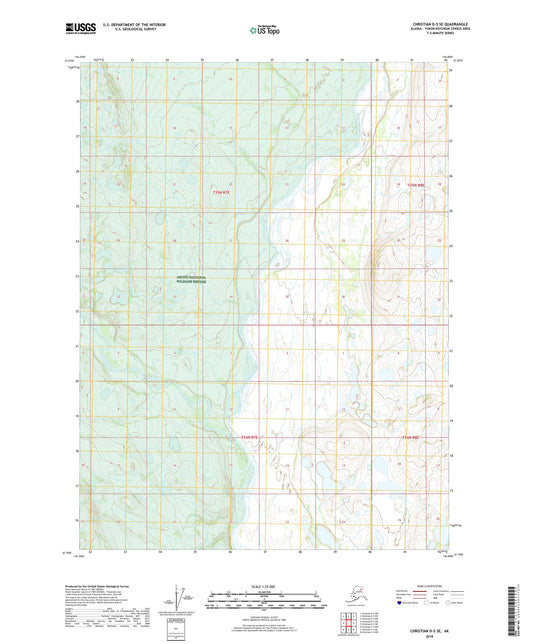 Christian D-5 SE Alaska US Topo Map Image