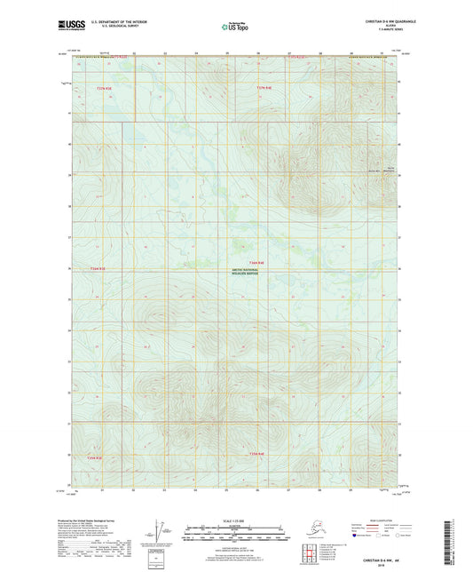 Christian D-6 NW Alaska US Topo Map Image