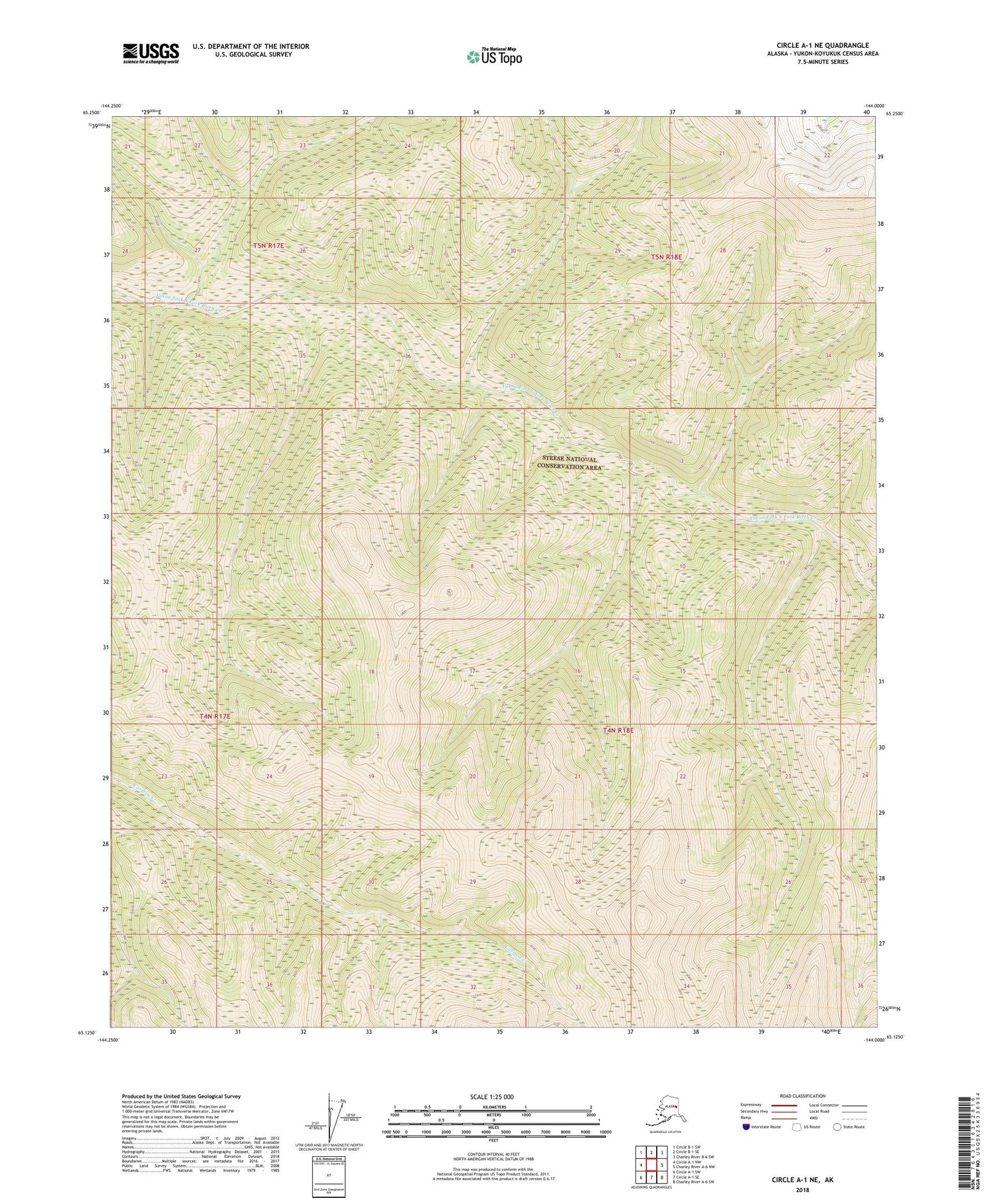 Circle A-1 NE Alaska US Topo Map Image