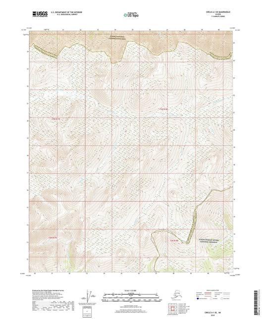 Circle A-1 SE Alaska US Topo Map Image