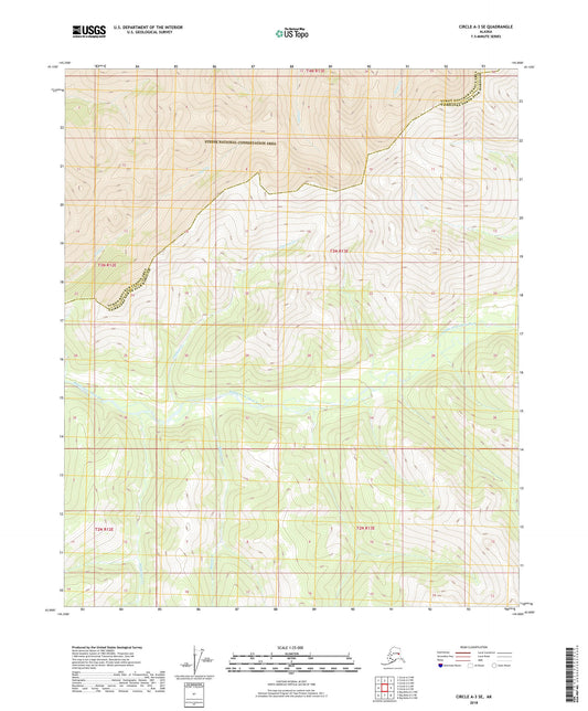 Circle A-3 SE Alaska US Topo Map Image