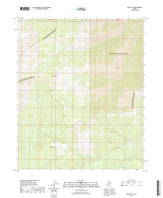 Circle A-4 SE Alaska US Topo Map Image