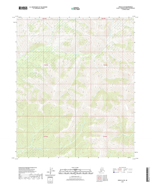 Circle A-6 SE Alaska US Topo Map Image