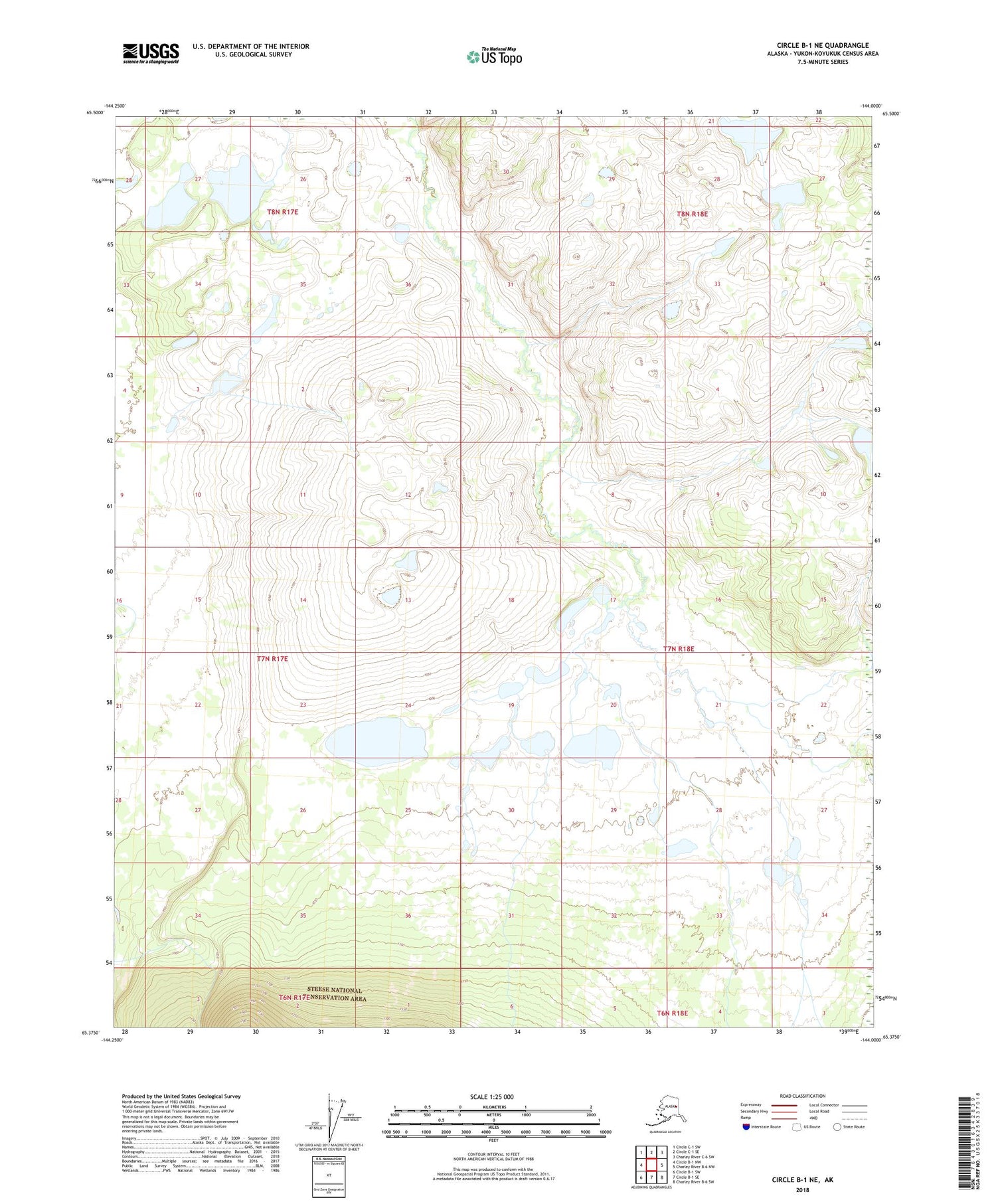 Circle B-1 NE Alaska US Topo Map Image