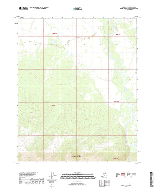 Circle B-1 NW Alaska US Topo Map Image