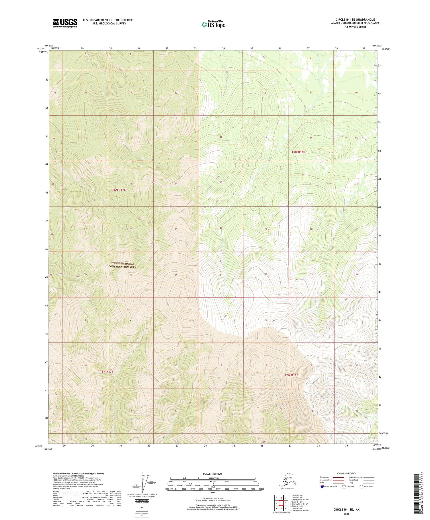 Circle B-1 SE Alaska US Topo Map Image