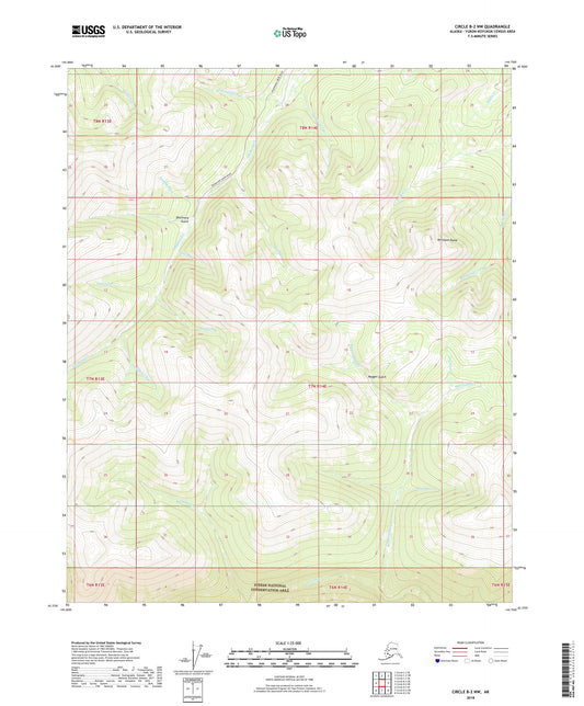 Circle B-2 NW Alaska US Topo Map Image
