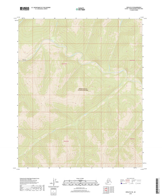 Circle B-2 SE Alaska US Topo Map Image