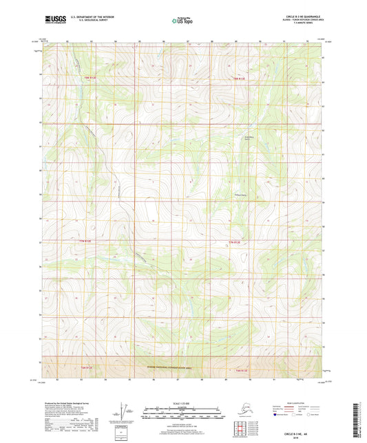 Circle B-3 NE Alaska US Topo Map Image