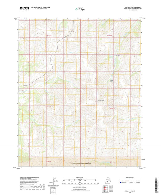 Circle B-3 NW Alaska US Topo Map Image