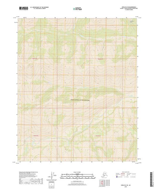 Circle B-3 SE Alaska US Topo Map Image