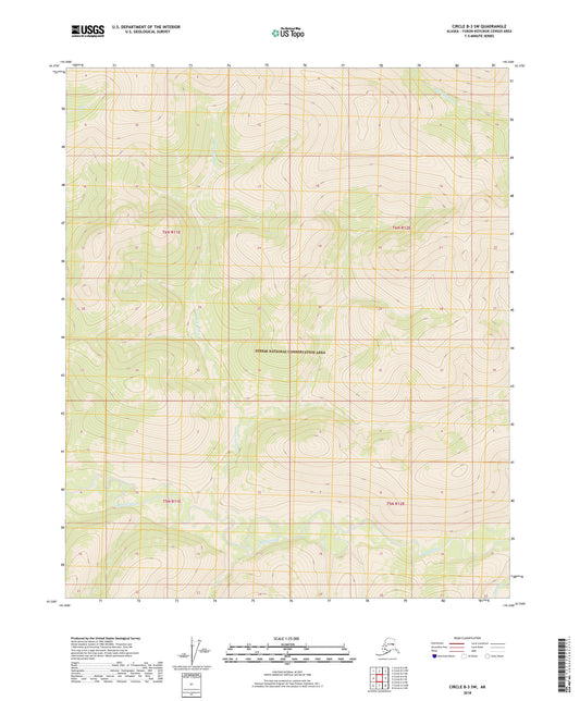 Circle B-3 SW Alaska US Topo Map Image