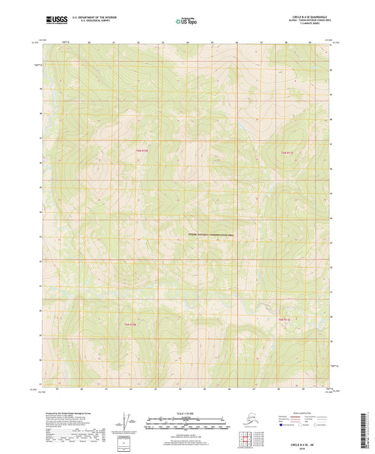 Circle B-4 SE Alaska US Topo Map Image
