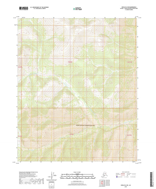 Circle B-4 SW Alaska US Topo Map Image