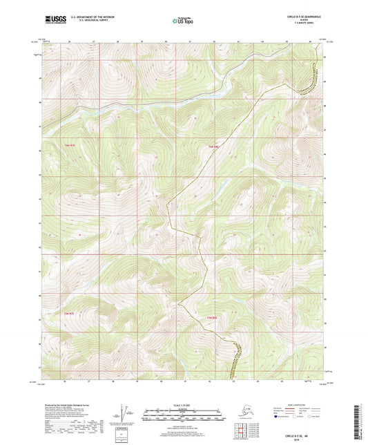 Circle B-5 SE Alaska US Topo Map Image